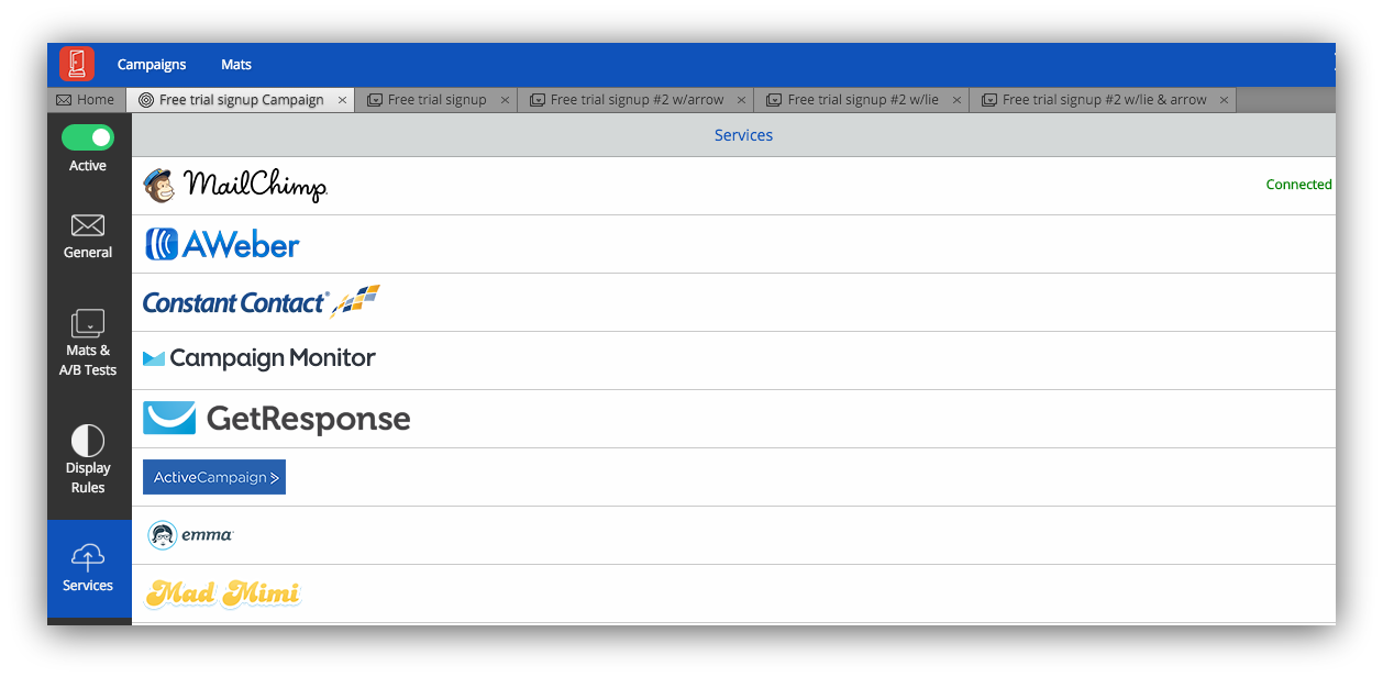 Screenshot showing Sumo settings for cart casino